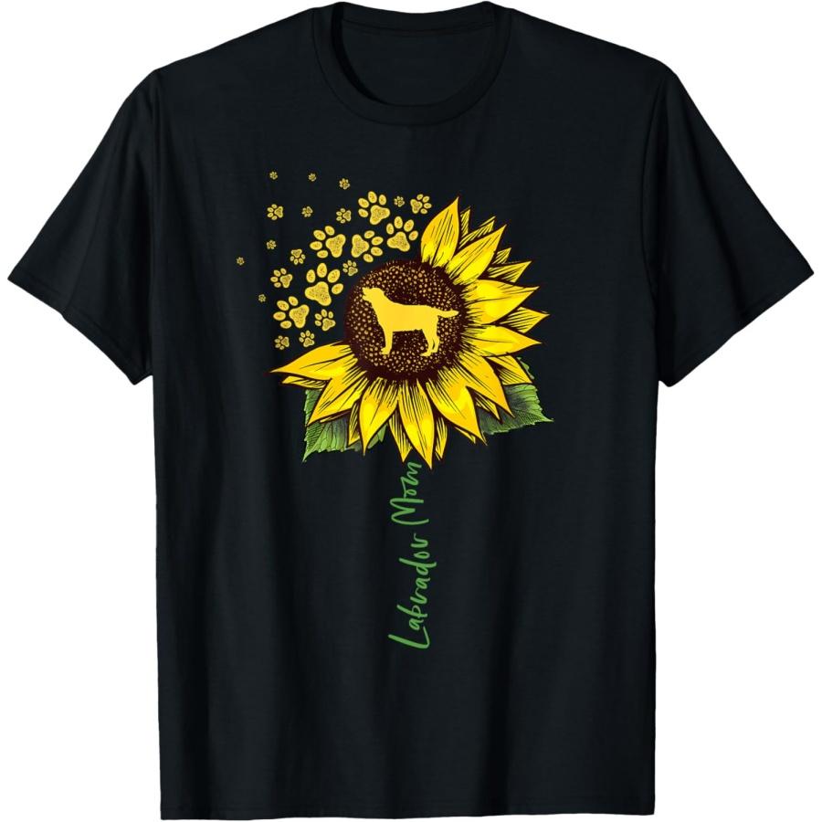 

Labrador Mom Sunflower Labrador Retriever Gifts Dog Mom Mama T-Shirt for Men Women Girls Kids XXXXXL чорний