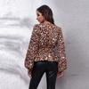 BITCED 19 Floral Checkered Chain Floral Checkerboard Printed Long Sleeve Chiffon Shirt for Women Spring and Autumn