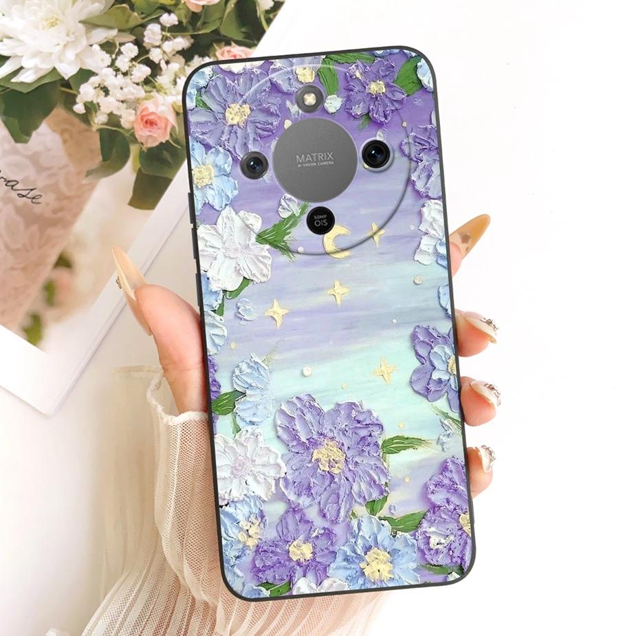 For Honor X9d Case MTN-NX1 Cute Dinosuar Cartoon Cover Soft TPU Phone Cases For Honor Magic 8 Lite X 70 HonorX70 HonorX9d Fundas