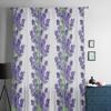 Lavender Flowers Luxurious Chiffon Sheer Curtains for Living Room Bedroom Decoration Window Voiles Tulle Curtain