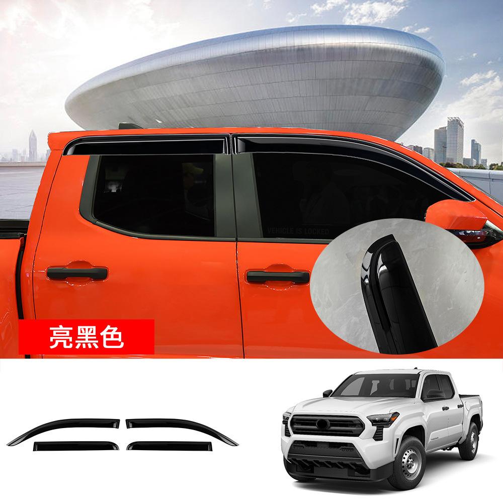 For Toyota Tacoma 2024 Car Window Rain Eyebrows Rain Proof Window Strips Tacoma 2024 Sunshade