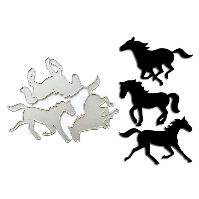 Horse Metal Cutting Dies for Card Making Scrapbooking Paper Craft DIY Template