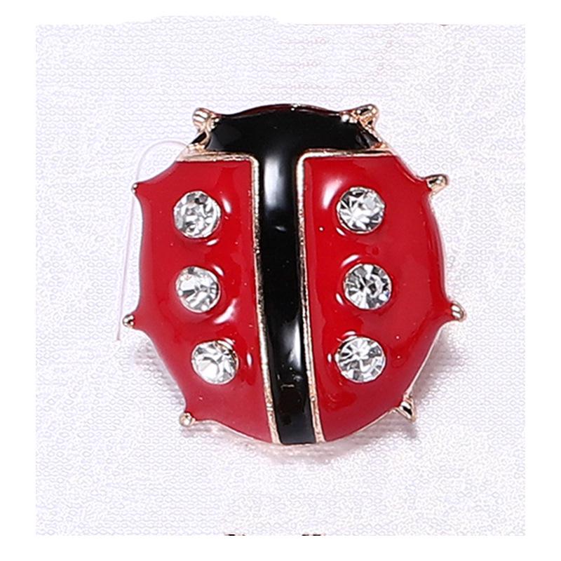 Versatile Ladybug Beetle Brooch: Creative Cartoon Insect Pin for Shirts