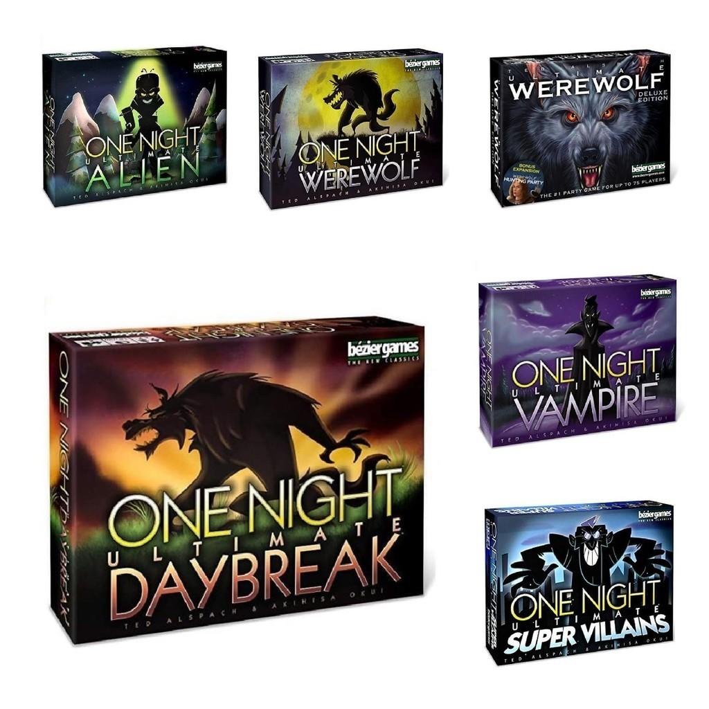 One Night Ultimate Werewolf Board Game Colorful Box High-quality Copper Paper Interactive Play