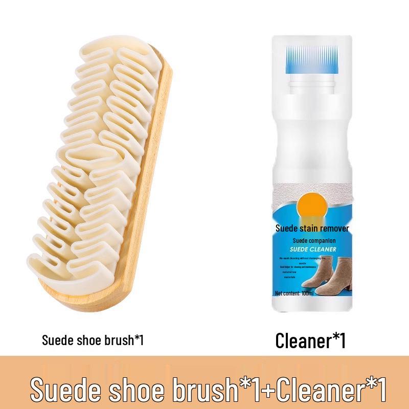 Suede and Nubuck Shoe Brush with Eraser for Leather and Rubber Surfaces