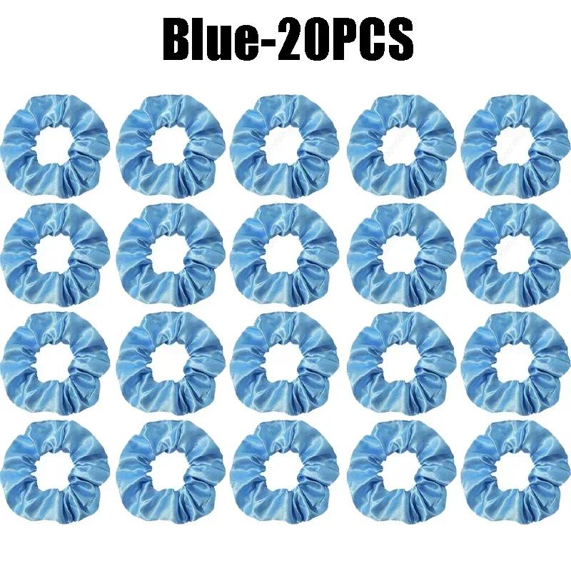 LED Luminous Scrunchies Hairband Ponytail Holder Headwear Elastic Satin Hair Bands Girl Hair Accessories for Party