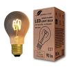 Greenandco® Bec LED cu Filament Vintage E27 A60 gri argintiu 3W 90lm 1800K (alb cald) 360° 230V, nu este reglabil