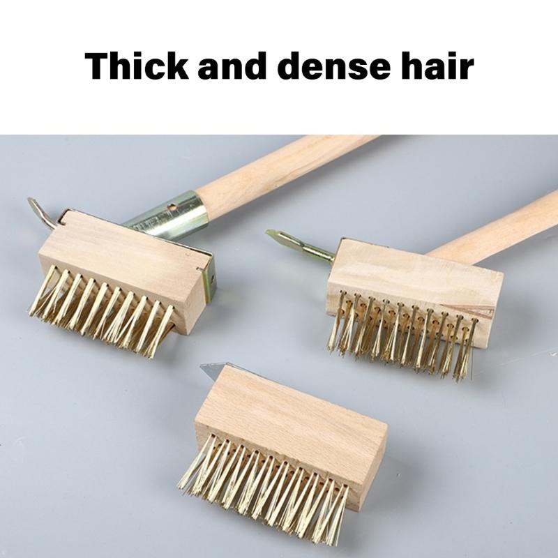 Moss Remover Wired Grout Cleaner Brush for Cleaning Deck Walkway Weeding Scraper Wire Brush Grout Remover Hand Tool