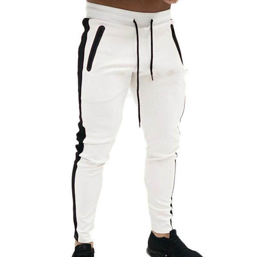 Męskie spodnie z elastyczną opaską Slim Fit Spodnie dresowe z polaru Casual Skinny Dresy