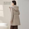 Snowflying Women's Mid-Length Hooded Down Jacket X40146232F