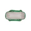 Longchamp Le Pliage Paris 15 Logo Brodé Bloc de Couleur Paille Mélange Lin Cuir Sac Bandoulière Dumpling Mini Sacs Femmes Kaki Vert 10162HYT129