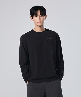DISCOVERY EXPEDITION Men'S Airdots Long Sleeve T-Shirt (Black)