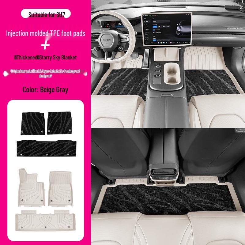 Xiaomi SU7 Foot Mats: Durable, Scratch-Resistant TPE Carpet