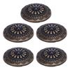 5 Sets Screw Back Button 30mm Round Shape Antique Bronze Black Turquoise Conchos with 4.5mm Screws F