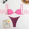 New Leopard Print Sexy Bikini Suspender Swimsuit Women's High-end Beach Hot Spring Swimsuit