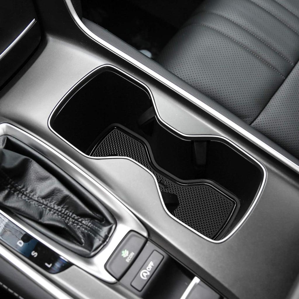 Auovo 17Pcs Anti-Dust Mats For Honda Accord Accessories 2018 Interior Car Cup Holder Erts,Center Console Liner,Door Pocket Liner Mat(Black)