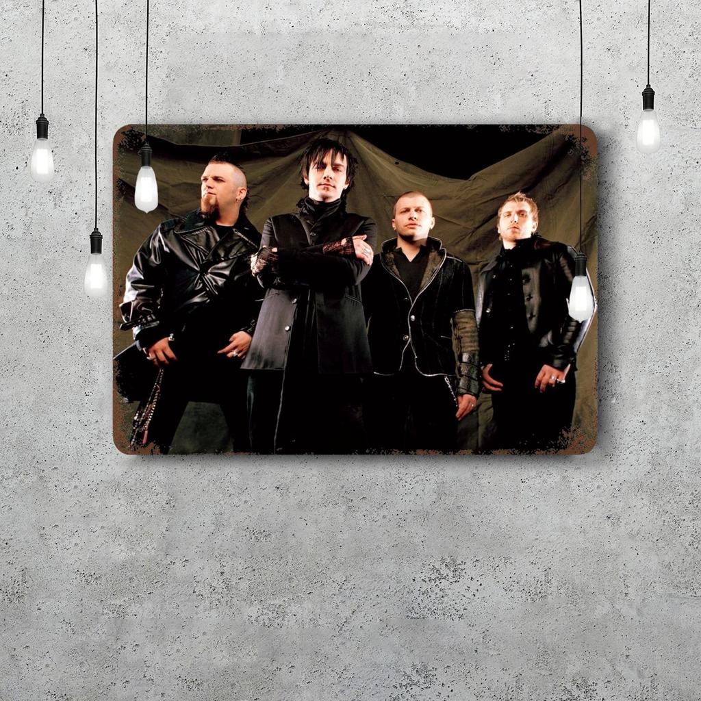 Three days grace band Dekoration Poster Vintage Blechschild Metallschild Dekorative Plakette für Kneipe Bar Man Cave Club Wanddekoration