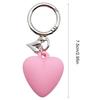 Stylish Love Heart Keychain Eye Catching Key Chain Bag Charm Decorations Fashionable Metal Pendant for Backpacks