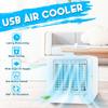 Mini USB Air Conditioner Cooler Portable Cooling Humidifier 3 Gear Fan for Home Office Any Space Quick Cool Air Supply New