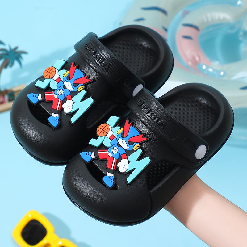

Kids Two-Way EVA Sandals - Non-slip, Thick Sole, Outdoor Shoes for Boys & Girls, Summer 2025 Size 34/35 чорний