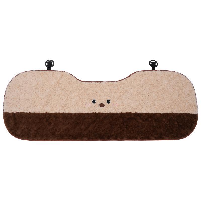 Winter Warm Plush Car Seat Cushion Universal Seat Supports Car Headrest Neck Pillow Plush Dog Cartoon Comfortable Waist Pillow