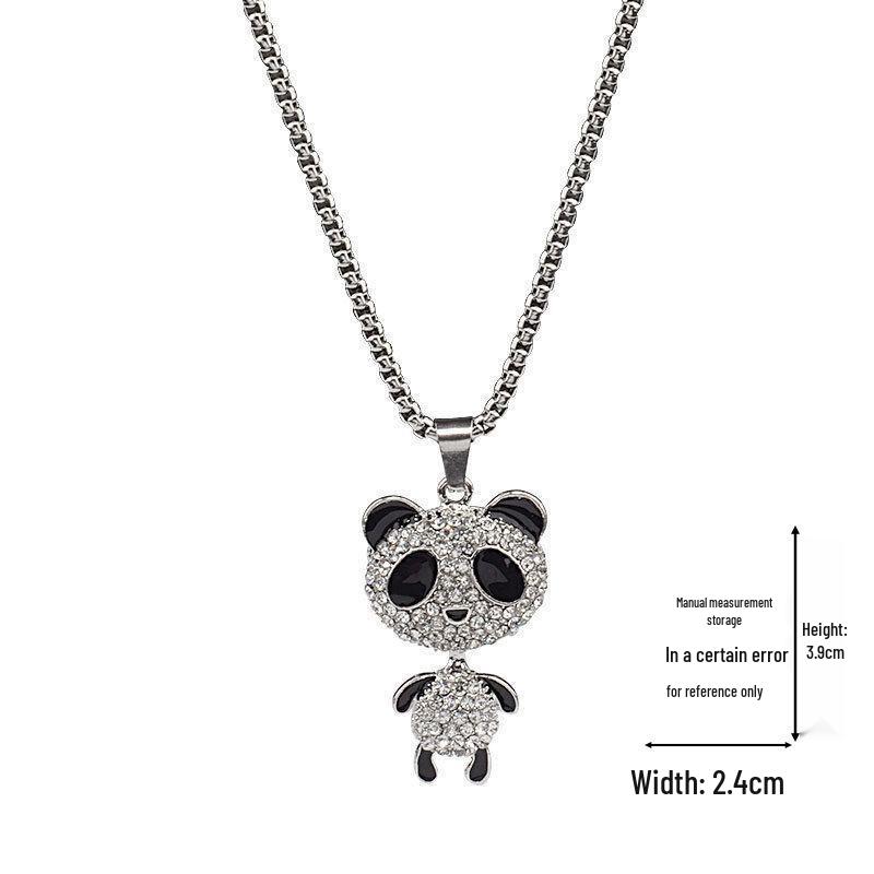 Creative Cartoon Bear Necklace with Movable Limbs - Zinc Alloy Pendant Jewelry