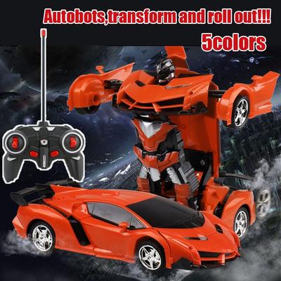 2In1 RC Araba Spor Araba Dönüşüm Robotlar Modelleri Uzaktan Kumanda Deformasyon Araba RC Dövüş Oyuncak