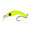 8PCS Bow-Shaped Minnow Micro-Lure 4CM-1.5GBait with Single Hook White Striped New Fishing Model Artifi