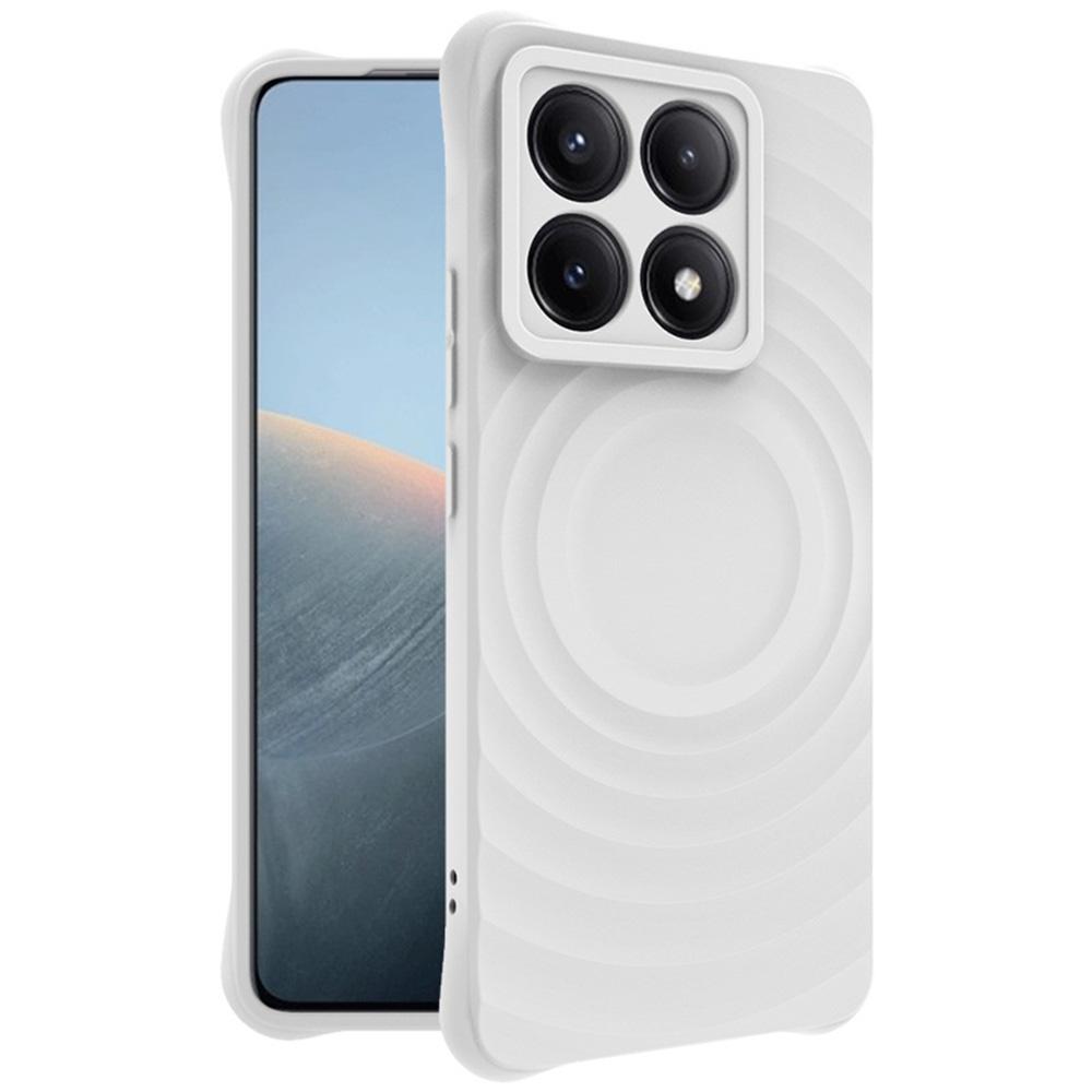 

IMAK UC-6 Series for Xiaomi 14T Pro Case Water Drop Texture Anti-Skid Matte TPU Cover Matte Black