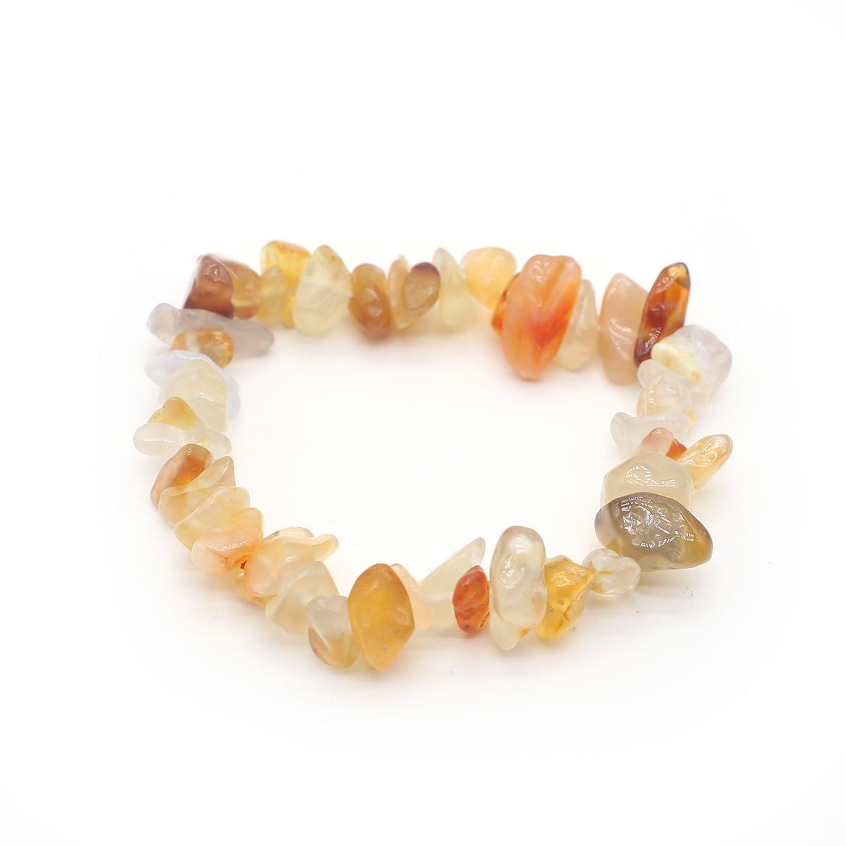 

1 шт., браслет из натурального камня, нерегулярный кристалл, аметист, агат, флюорит, синяя бирюза, опал, браслеты для женщин и мужчин, ювелирные изделия 19 см 1Pcs/Red Yellow Columbite