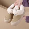 Women's Korean Style Winter New Arrival Fleece-Lined Thickened Big Cotton Boots Warm Flat Soft Sole Casual Women's Cotton Shoes