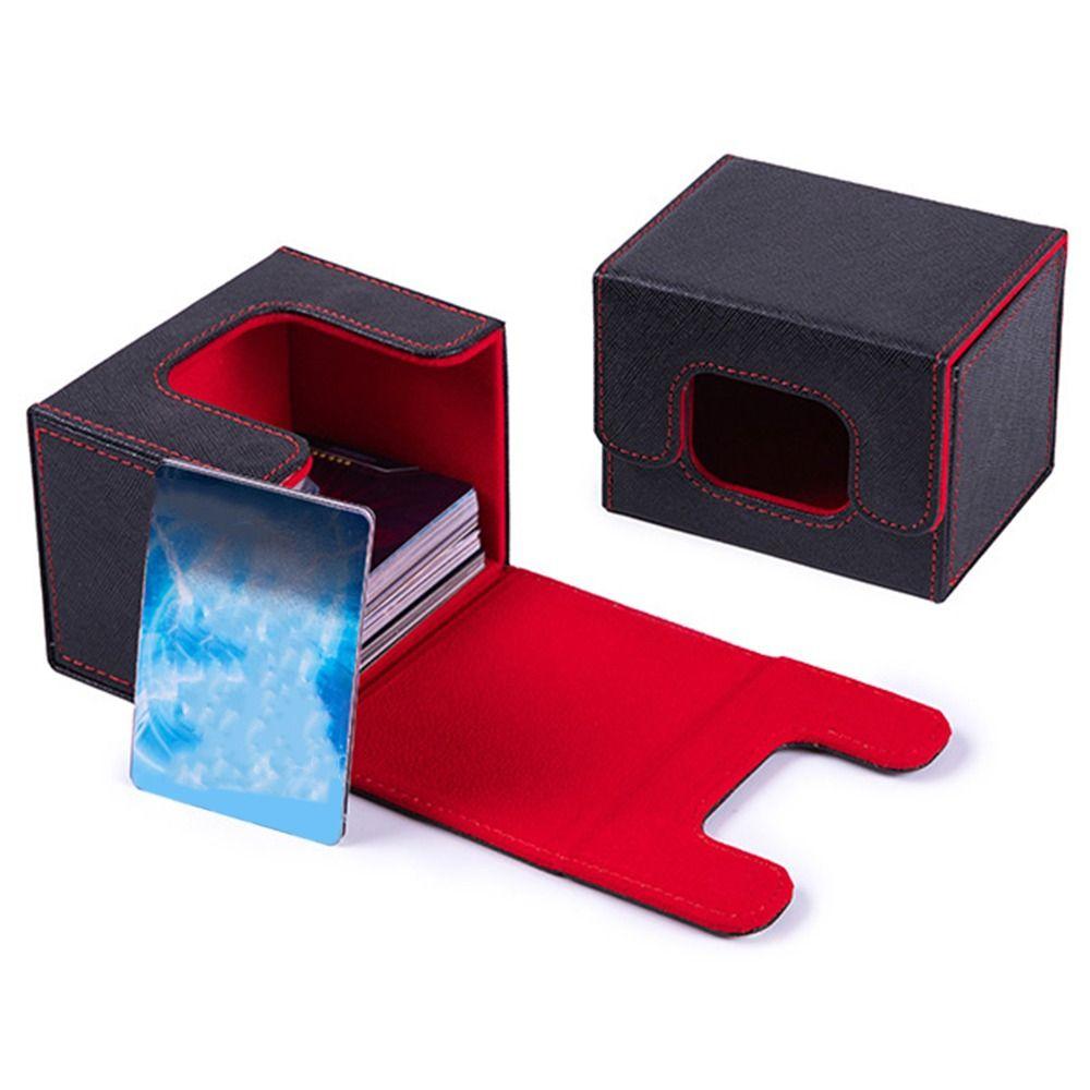 Collectible Game Trading Card Deck Box PU Leather Storage Holder New Card Carrying Organiser