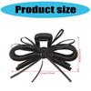 Lightweight Ergonomic Hair Claw Clip With Ribbon Bows Practical Acrylic Hairpin Hair Ornament For Office School Styling
