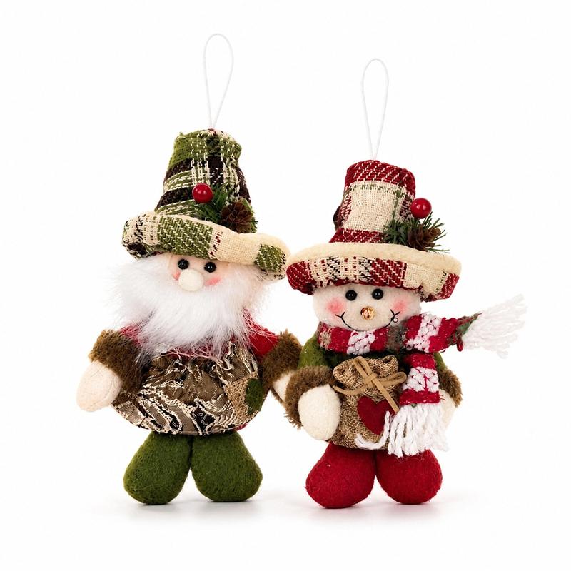 Handmade Christmas Plush Toy Pendant With Soft Texture And Festive Appearance For Home Holiday Decor Christmas Party Display