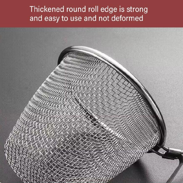 Zestaw 2 sit do żywności z uchwytem Koszyk do smażenia Stal nierdzewna 304 Tekstura Idealny do odcedzania makaronu i warzyw