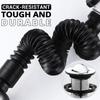 Ensemble de tuyaux de drainage anti-odeurs à couvercle rabattable pour évier de cuisine, filtre désodorisant rétractable, tuyau de descente flexible, anti-obstruction pour salle de bain