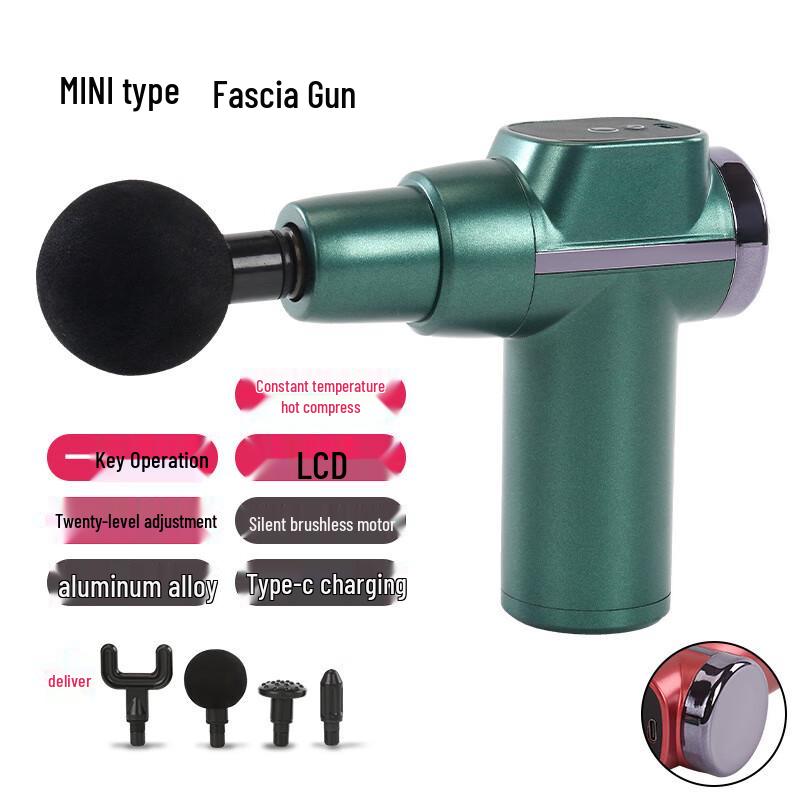 Rongtai Mini Heated Percussion Massage Gun CN plug (adapter included)