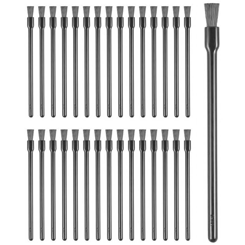20 Pcs Disposable Nail Polish Brushes Lip Brushes Lip Gloss Applicators Lip Wands for Women (black)