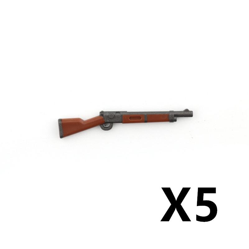 5/10 WW2 Soldier Weapons Building Block Two-color Printing Machine Rifle Submachine Sniper Guns Military Accessories Block Bricks C238