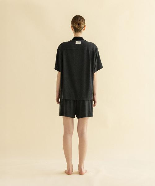 [2Dreamers] Charcoal Drop Pajama Set-up [Shipped from Korea] 100% Authentic