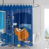 Abstract Art Illustration Bathroom Shower Curtain Waterproof Fabric Modern Nordic Bathroom Curtain Shower Curtain 180x200cm
