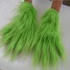 Grüne Pelzhandschuhe Monster Tier Teufel Dämon Weihnachtskostüm Herren Damen Erwachsener Weihnachtsmann Gruselig Halloween Joker Für Kind Kind Junge Mädchen