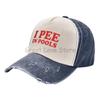 Boné de Baseball Eu Urino em Piscinas Unissex Ajustável Snapback Boné Trucker Boné de Algodão Lavado Boné de Cowboy Vintage Boné Viseira Solar Retrô