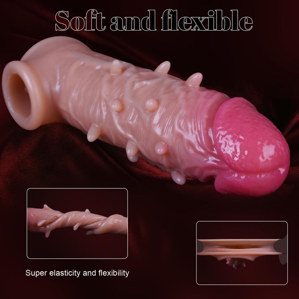 Cock Penis Ring Silicone Enlarge Sleeve Lock Semen Sex Toys For Men Delay Ejaculation Sex Products