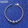 925 Sterling Silver Fashion Jewelry Beaded Bracelet