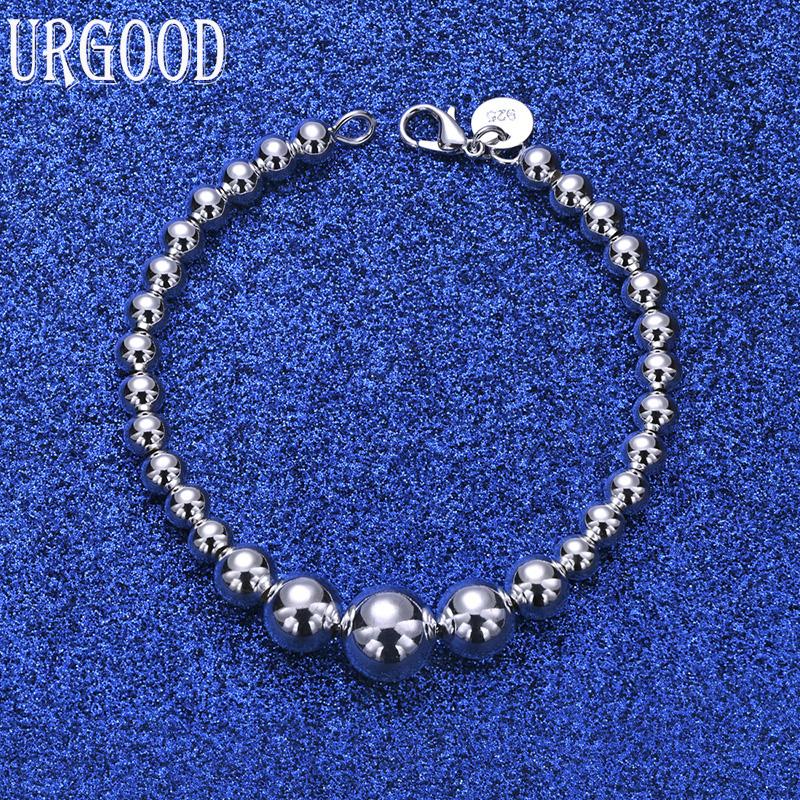 925 Sterling Silver Fashion Jewelry Beaded Bracelet