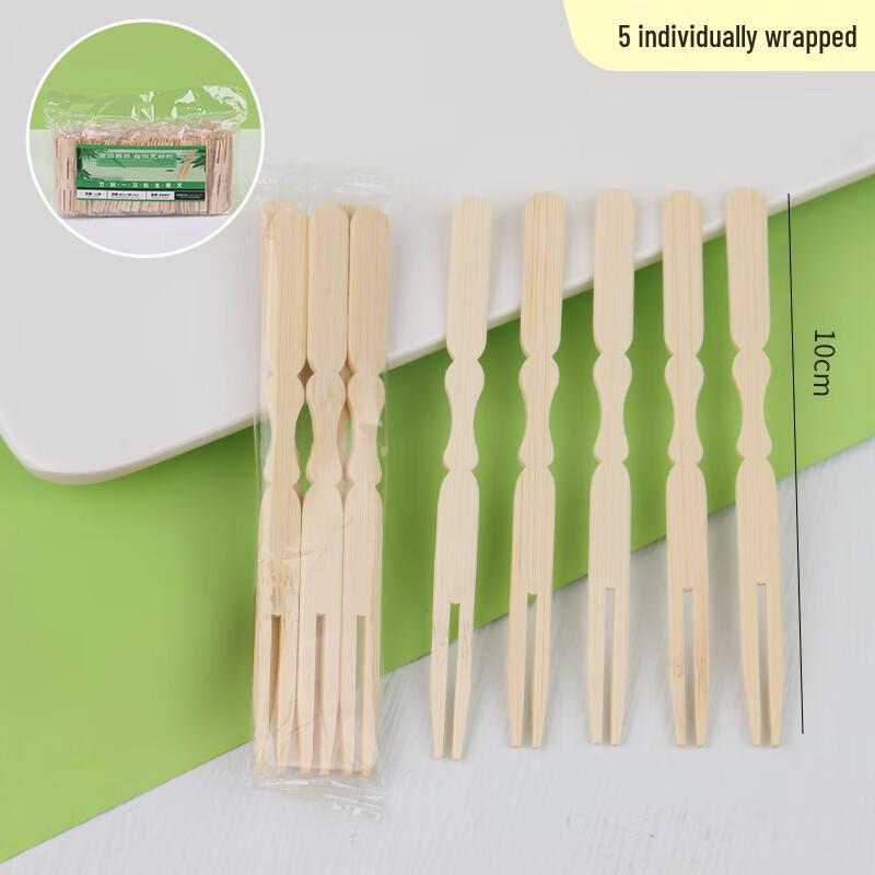 Bamboo Fruit & Dessert Forks