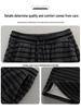 Women's Ash-Black Striped Wool Wide-Leg Pants with High Waist, Autumn/Winter Style, Plus Velvet, Loose Straight-Leg Design