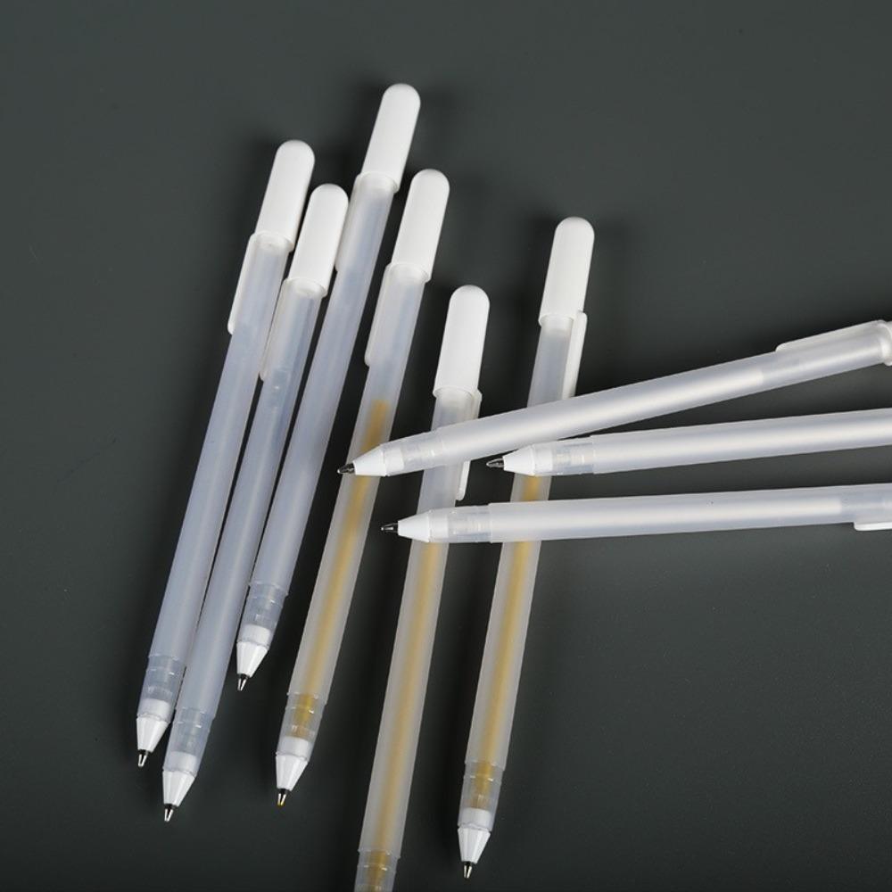 White/Gold/Silver Ink Highlighter Gel Pen Opaque Metallic Pen Durable Marker Pen Sketching 1pc белый