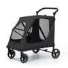 One‑Click Foldable Pet Stroller For Medium Large Dogs Cats Outdoor Trolley For Elderly Dogs